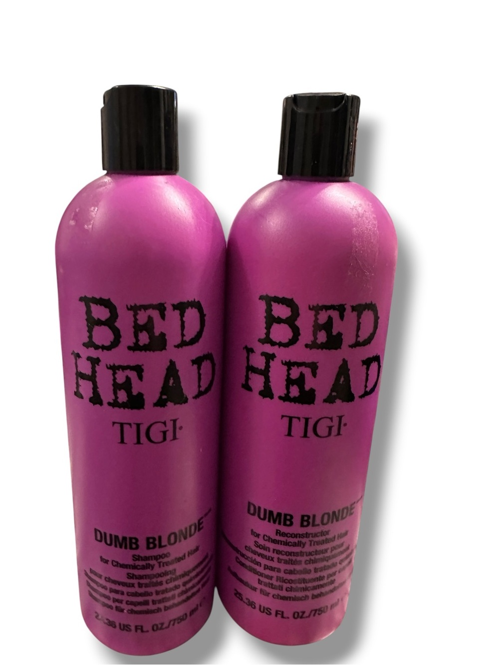 TIGI Bed Head Dumb Blonde Shampoo & Reconstructor Conditioner JUMBO DUO